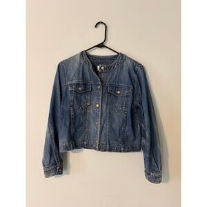 Petite Sophisticates cropped denim jacket, women’s petite size 6